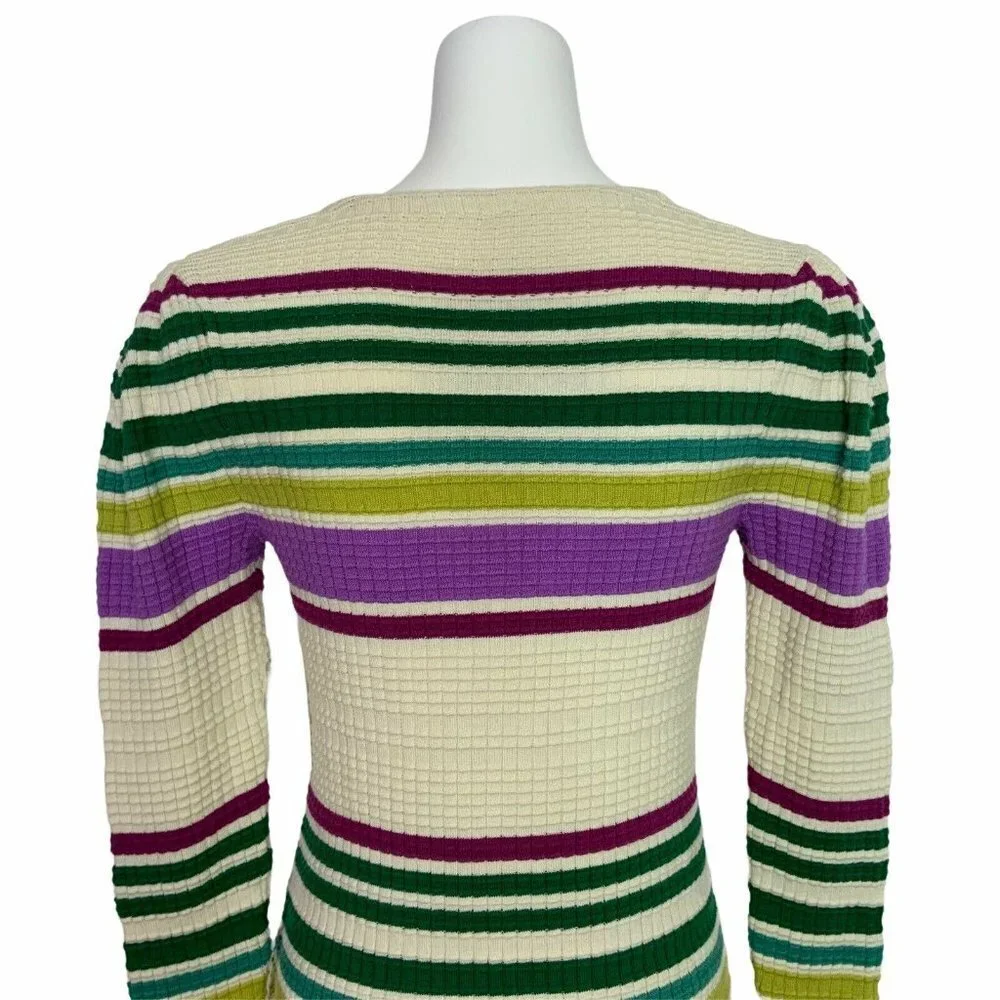 NWT Free People Gidget v-neck long sleeve Sweater Dress XS Multi-Color S… - Picture 10 of 11